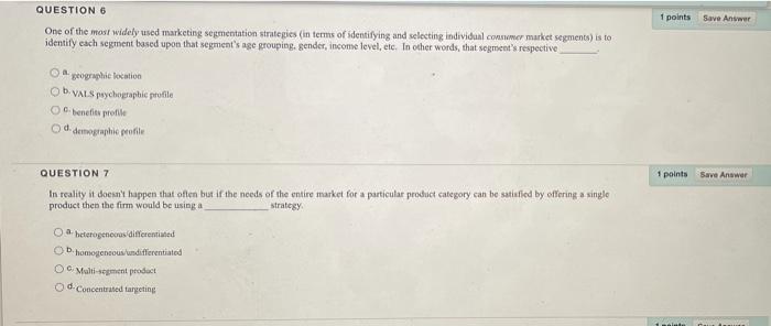 Solved QUESTION 6 1 points Save Answer One of the most | Chegg.com