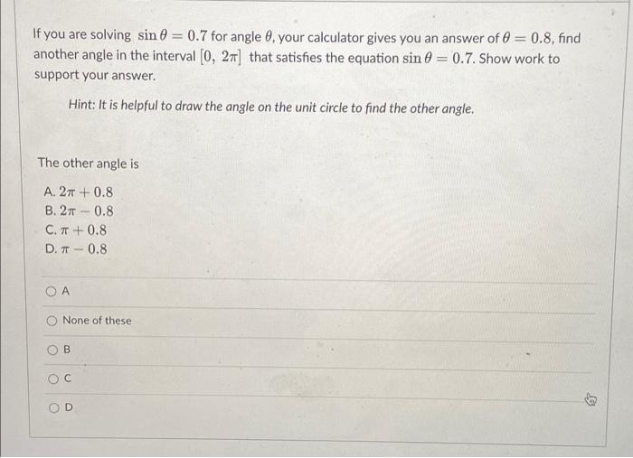 how to find sin of any angle without calculator