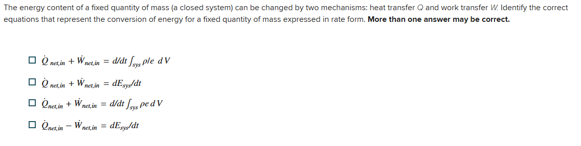 Solved The energy content of ﻿a fixed quantity of ﻿mass (a | Chegg.com