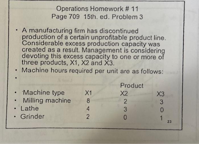 Solved Page 70915 th. ed. Problem 3 - A manufacturing firm | Chegg.com