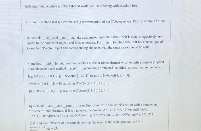 Solved Vector Class Write the code for this problem in a | Chegg.com