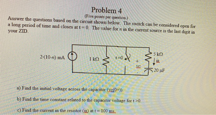 Solved Problem 4 (Five points per question.) Answer the | Chegg.com