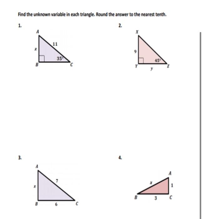 Right triangle trigonometry, Lesson (article)