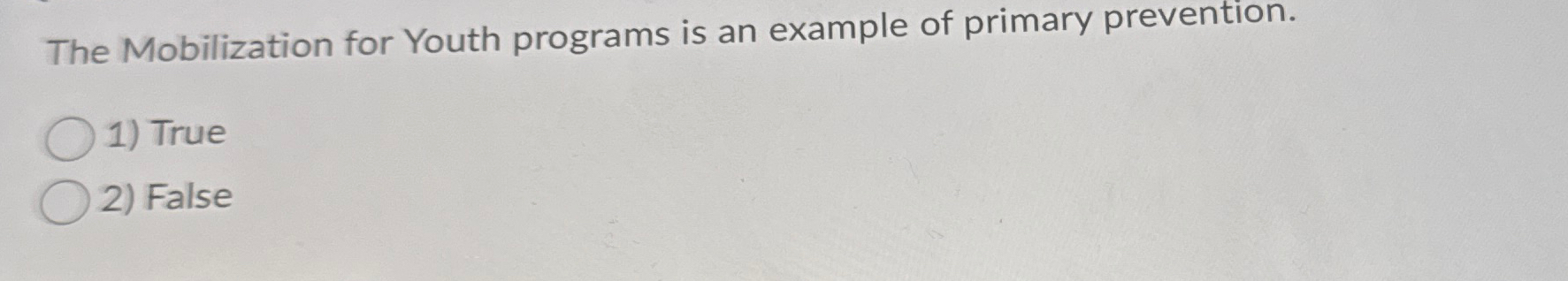 High Quality SOLUTION The Mobilization for Youth programs is an example ...