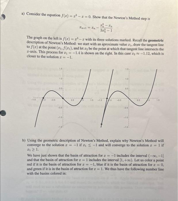Solved 2. Newton's Method Run Amok In this exercise we | Chegg.com