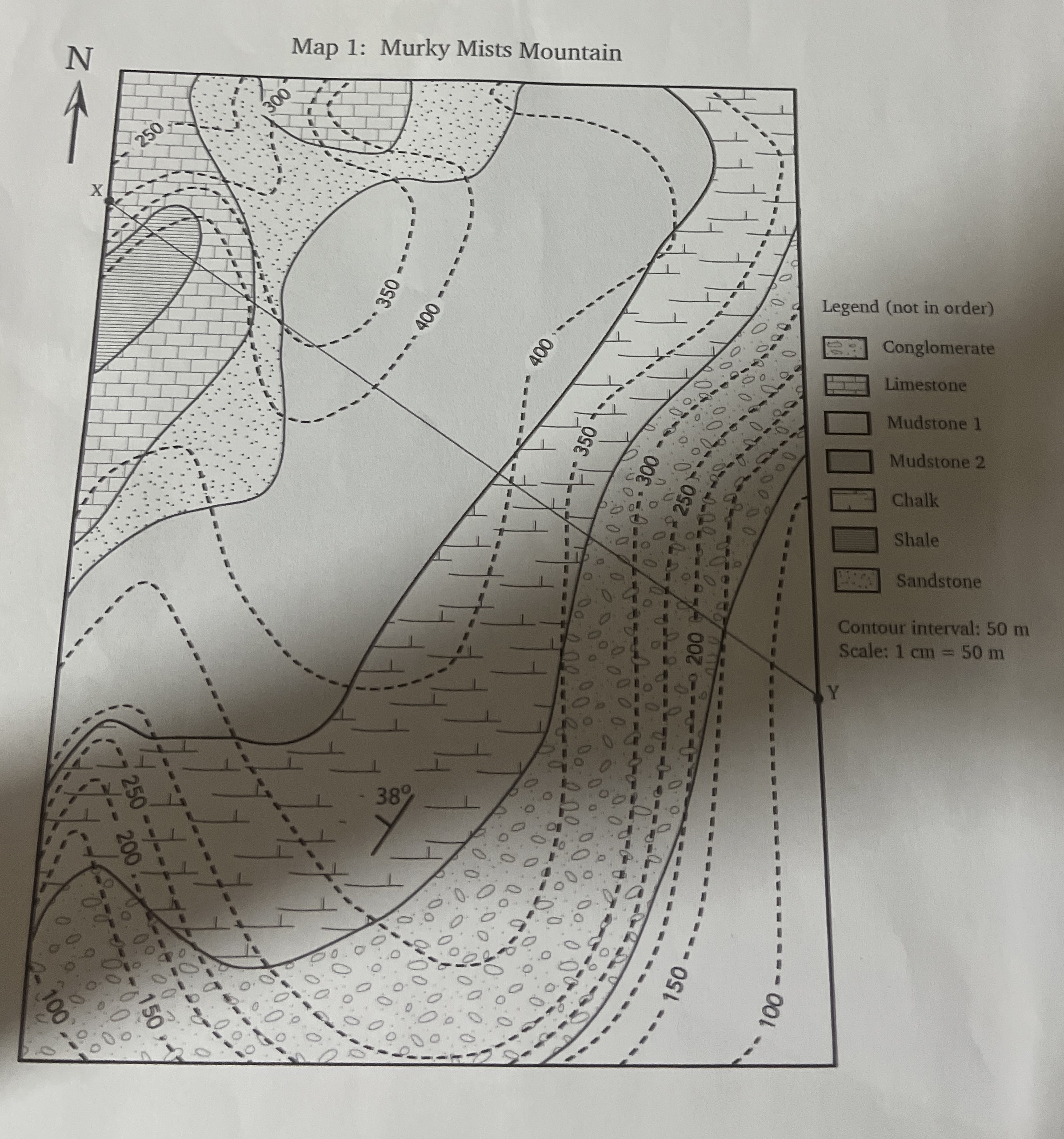 Solved Could you please help me draw the geological cross Chegg com
