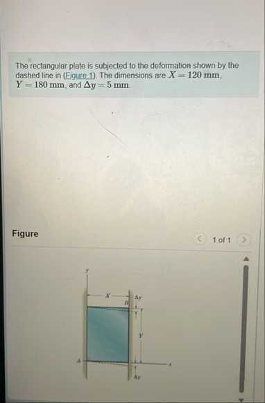 Solved The rectangular plate is subjected to the deformation | Chegg.com