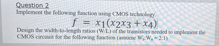 Solved Question 2 Implement the following function using | Chegg.com