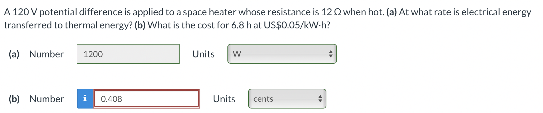 I KEEP GETTING PART B WRONG. A 120V ﻿potential | Chegg.com