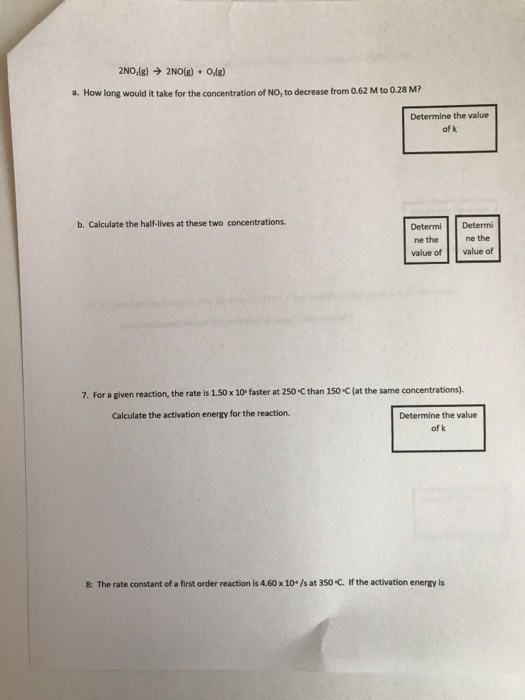 Solved Chapter 14 (chemical Kinetics) Homework Problems | Chegg.com