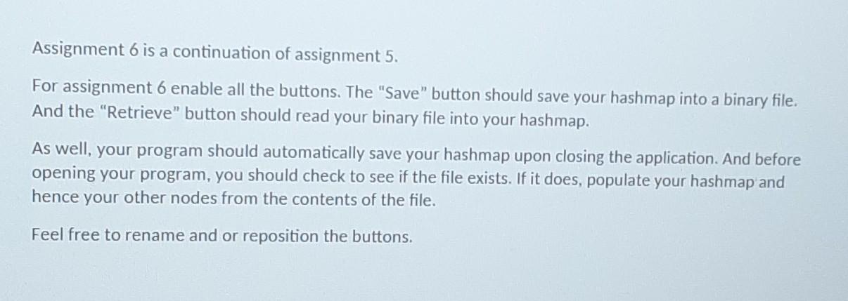 Solved need solution for assignment 6 with is continuation | Chegg.com