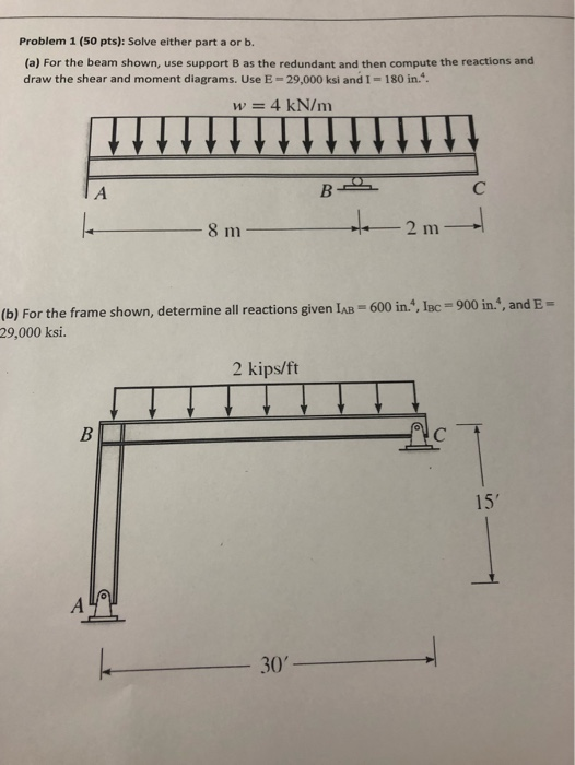 Solved Problem 1 (50 Pts): Solve Either Part A Or B. (a) For | Chegg.com