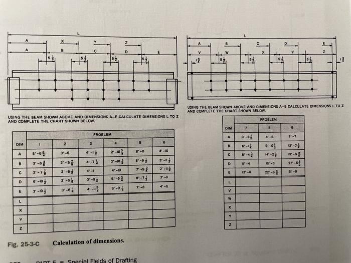 Solved Calculate the missing dimensions from the charts and