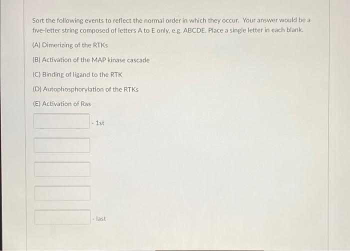 Solved For each of the following proteins, indicate whether | Chegg.com