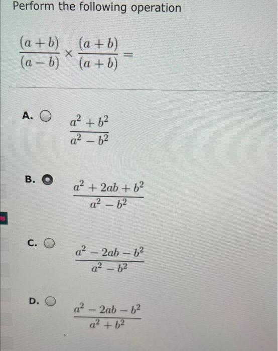 Solved Perform The Following Operation | Chegg.com