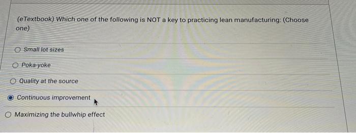 Solved (eTextbook) Which one of the following is NOT a key | Chegg.com