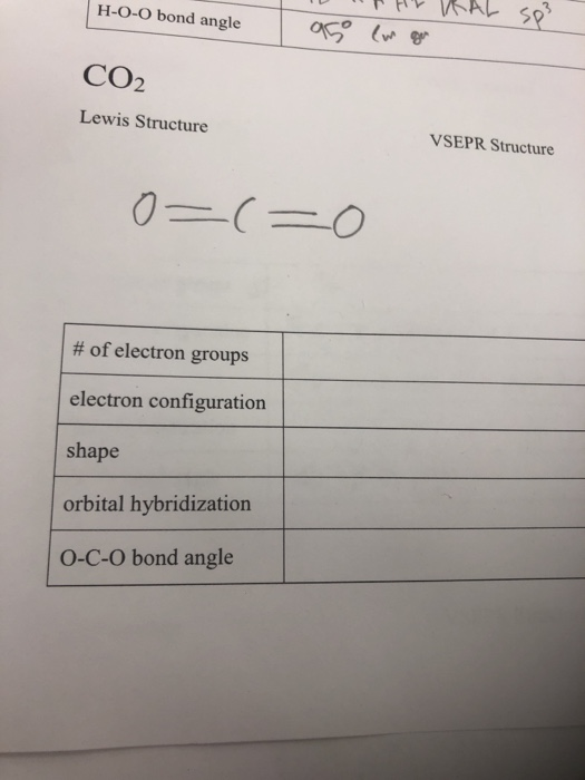 H 0 0 Bond Angle The Ral 503 950 Lm Ga Co2 Lewis Chegg Com