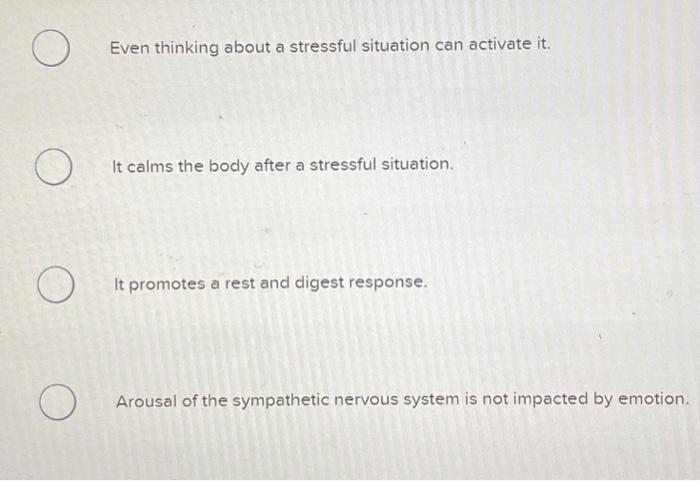 Solved Which of the following is true of the sympathetic | Chegg.com