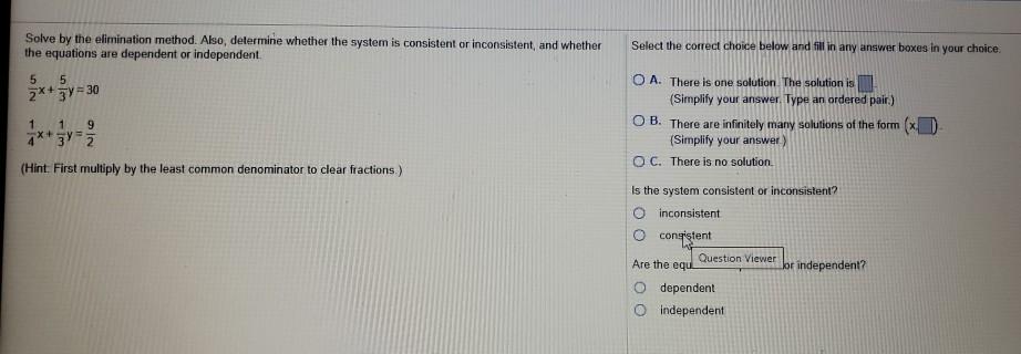 Solved Select the correct choice below and fill in any | Chegg.com