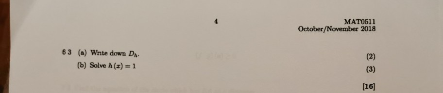 Solved QUESTION 6 Suppose we have functions f, g and h, | Chegg.com