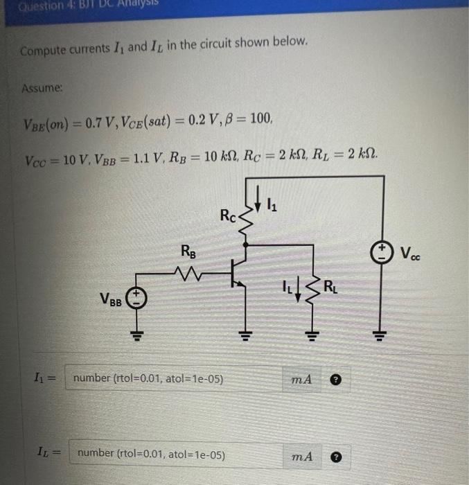 Solved Compute currents I1 and IL in the circuit shown | Chegg.com