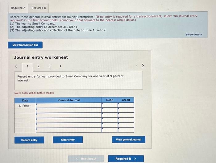 Solved Journal entry worksheet Record entry for collection | Chegg.com