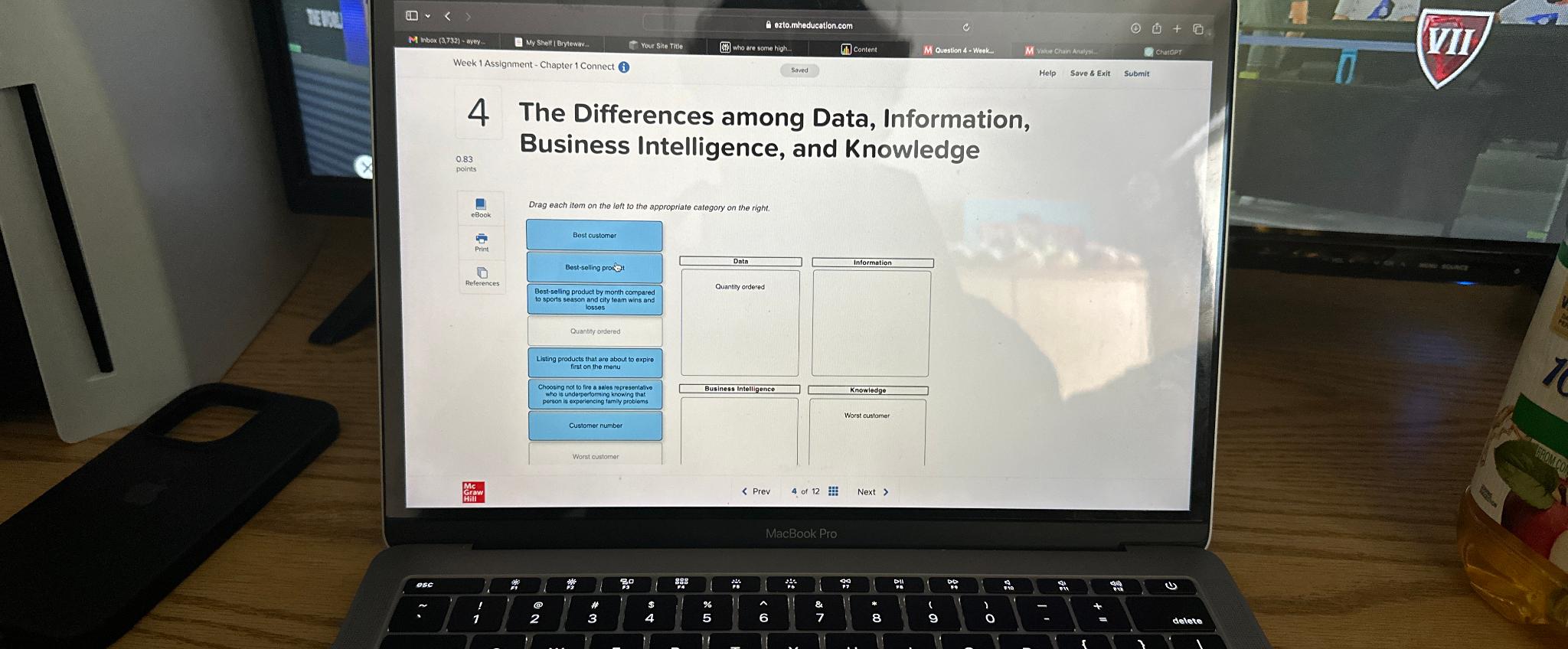 Solved 4 ﻿The Differences among Data, Information, Business | Chegg.com