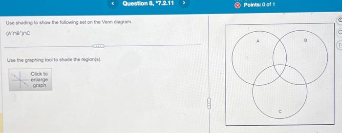 Solved Use shading to show the following set on the Venn | Chegg.com