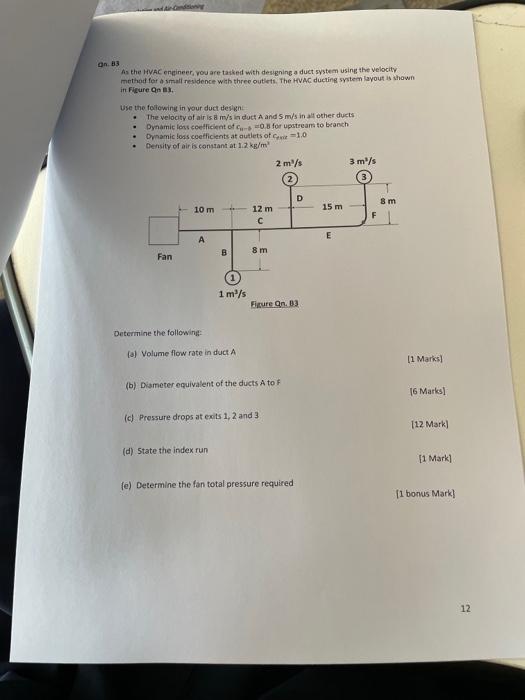 [Solved] As the HYAC engineer you are tasked with designin