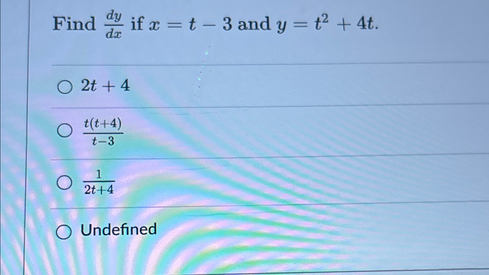 Solved Find Dydx ﻿if X T 3 ﻿and