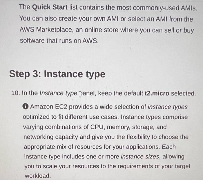 Solved In This Task, You Will Launch An Amazon EC2 Instance | Chegg.com