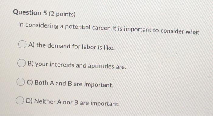 Solved Question 1 (2 points) Saved Which of the following | Chegg.com