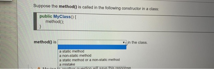 Solved Suppose the method() is called in the following | Chegg.com