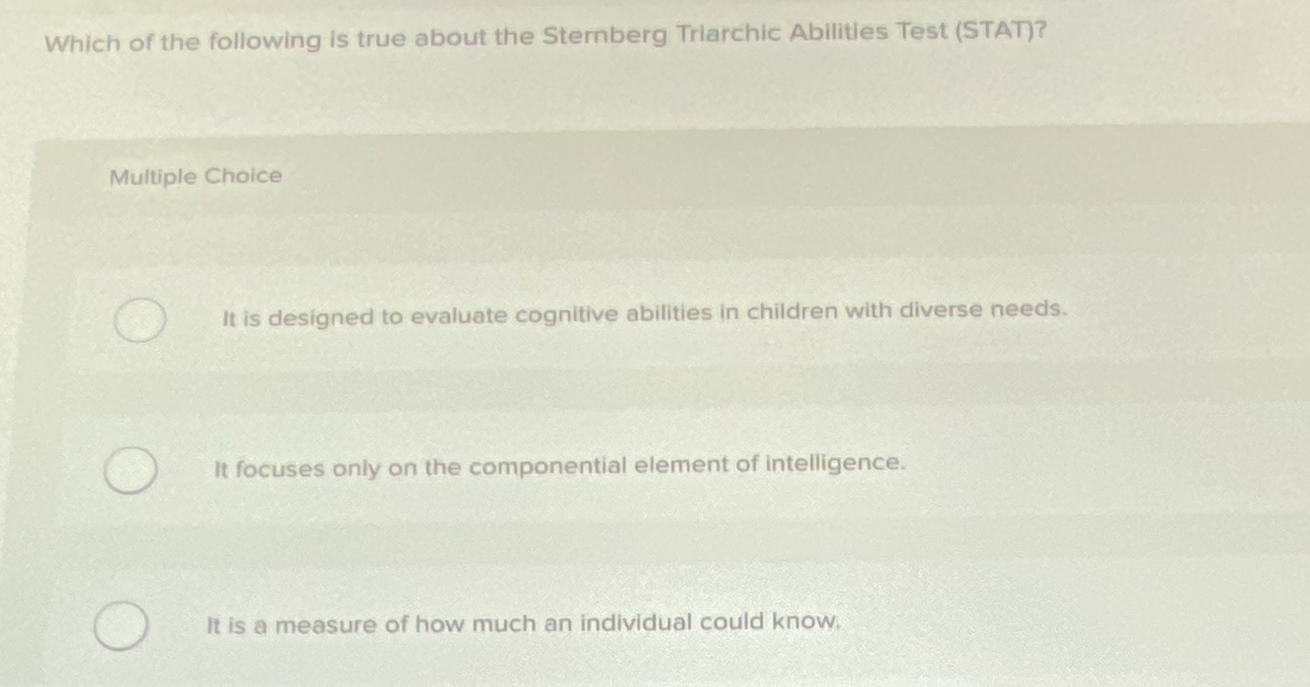 Solved which of the following is true about the stemberg chegg