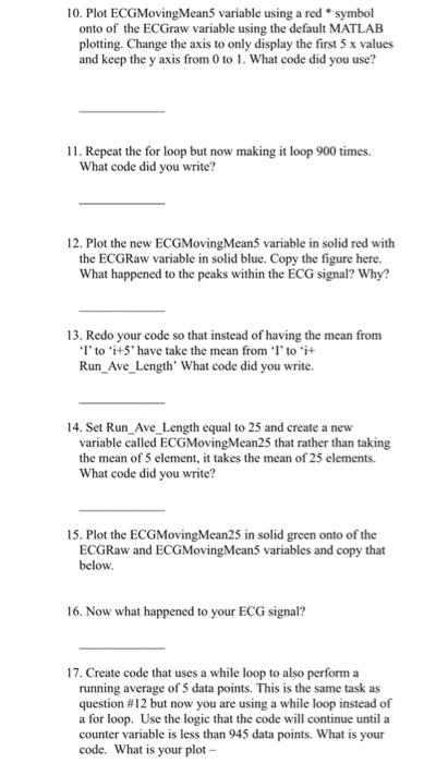 Chapter 5 Chapman: ECG Exercise to learn how to use | Chegg.com