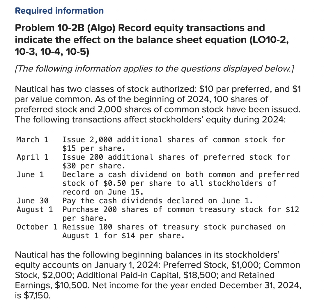Solved 2. Select whether each of the following transactions | Chegg.com