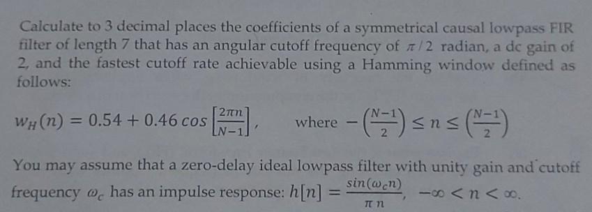 Solved Calculate to 3 decimal places the coefficients of a | Chegg.com