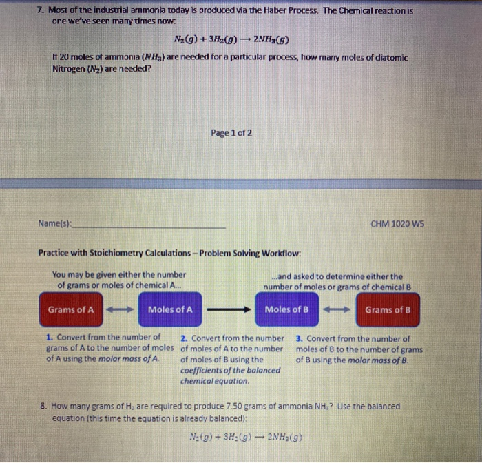 Solved Name(s) CHM 1020 W Week 5 Assignment - Part B 1. | Chegg.com