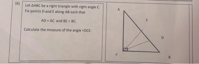 Solved Let AABC be a right triangle with right angle C. Fix | Chegg.com