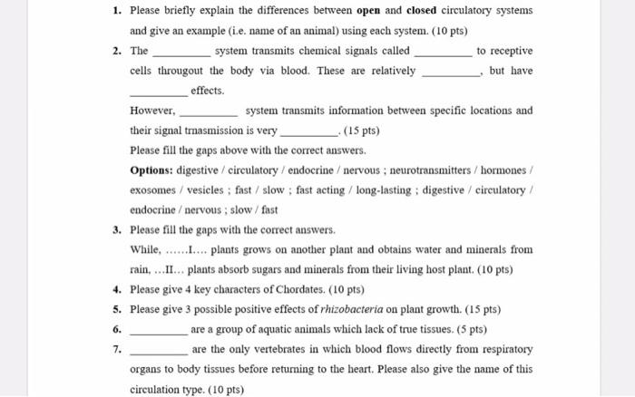 Solved URGENT 1. Please briefly explain the differences Chegg