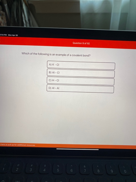 Solved Question 9 of 92 Which of the following is an example | Chegg.com