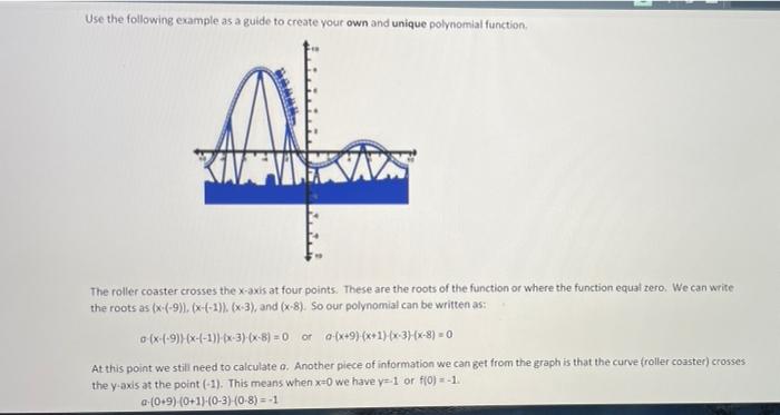 Solved a Find the Equation of a Real World Polynomial Shape | Chegg.com