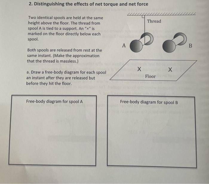 Solved 2. Distinguishing the effects of net torque and net | Chegg.com
