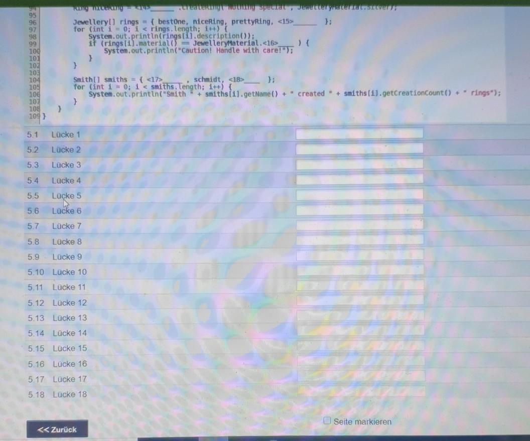 Solved Weise erweitern oder andem enum JewelleryMaterial { | Chegg.com