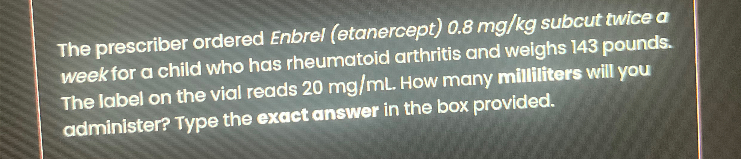 Solved Order. amoxicillin oral suspension 400mg ﻿PO q/2h.