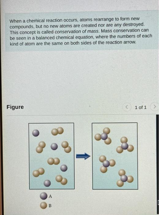 Solved When a chemical reaction occurs, atoms rearrange to | Chegg.com
