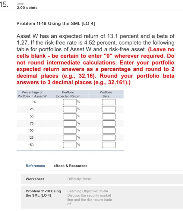 Solved 15 Value 2 00 Points Problem 11 18 Using The Sml Chegg Com