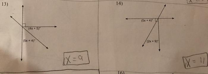 Solved 13) 14) (5x + 4)