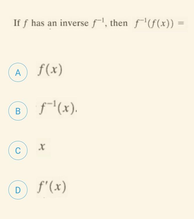 Solved Let F X X3 2x 1 Find F−1 ′ 1 The Inverse Of The