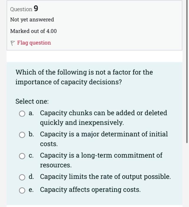 Solved Enhancing The Capacity Requires A Long Time, A | Chegg.com